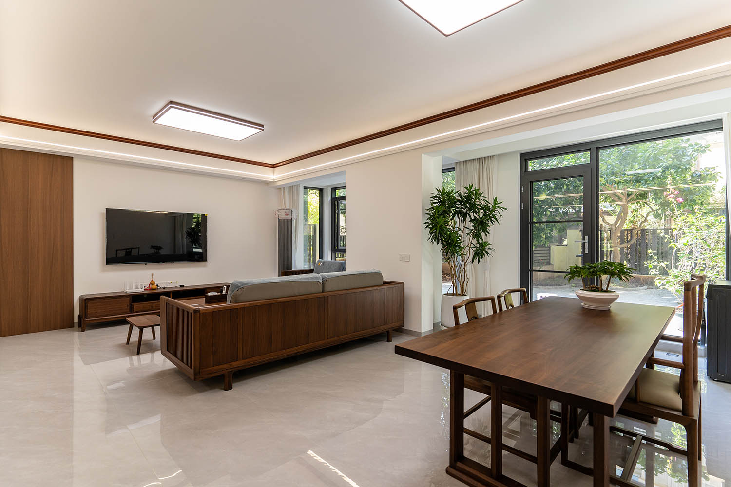 株洲家博整裝新城樾府160㎡新中式風格裝修賞析